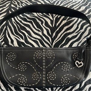 Vintage Brighton black baguette heart bag classic. Like new.
